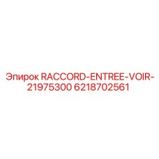 6218702561 RACCORD-ENTREE-VOIR-21975300 Epiroc