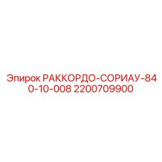 2200709900 РАККОРДО-СОРИАУ-840-10-008 Epiroc