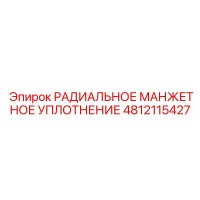 4812115427 РАДИАЛЬНОЕ МАНЖЕТНОЕ УПЛОТНЕНИЕ Epiroc