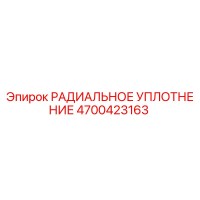 4700423163 РАДИАЛЬНОЕ УПЛОТНЕНИЕ Epiroc