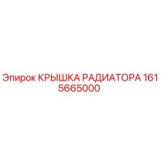 1615665000 КРЫШКА РАДИАТОРА Epiroc