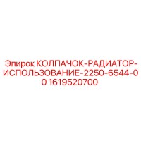 1619520700 КОЛПАЧОК-РАДИАТОР Epiroc