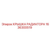 1636300519 КРЫШКА РАДИАТОРА Epiroc