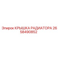 2658490852 КРЫШКА РАДИАТОРА Epiroc