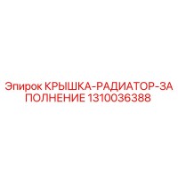 1310036388 КРЫШКА-РАДИАТОР-ЗАПОЛНЕНИЕ Epiroc