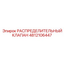 4812106447 РАСПРЕДЕЛИТЕЛЬНЫЙ КЛАПАН Epiroc