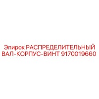 9170019660 РАСПРЕДЕЛИТЕЛЬНЫЙ ВАЛ-КОРПУС-ВИНТ Epiroc