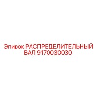 9170030030 РАСПРЕДЕЛИТЕЛЬНЫЙ ВАЛ Epiroc