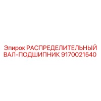 9170021540 РАСПРЕДЕЛИТЕЛЬНЫЙ ВАЛ-ПОДШИПНИК Epiroc