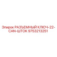 9753213251 РАЗЪЕМНЫЙ КЛЮЧ-22-CAN-ШТОК Epiroc