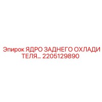 2205129890 ЯДРО ЗАДНЕГО ОХЛАДИТЕЛЯ Epiroc