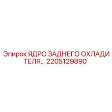 2205129890 ЯДРО ЗАДНЕГО ОХЛАДИТЕЛЯ Epiroc