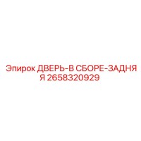 2658320929 ДВЕРЬ-В СБОРЕ-ЗАДНЯЯ Epiroc