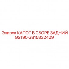 GS15832409 КАПОТ В СБОРЕ ЗАДНИЙ GS190 Epiroc