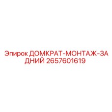 2657601619 ДОМКРАТ-МОНТАЖ-ЗАДНИЙ Epiroc