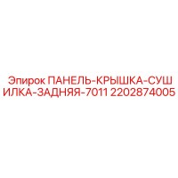 2202874005 ПАНЕЛЬ-КРЫШКА-СУШИЛКА-ЗАДНЯЯ-7011 Epiroc