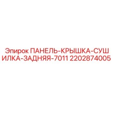 2202874005 ПАНЕЛЬ-КРЫШКА-СУШИЛКА-ЗАДНЯЯ-7011 Epiroc
