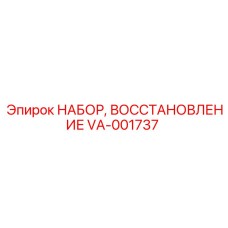 VA-001737 НАБОР, ВОССТАНОВЛЕНИЕ Epiroc