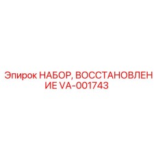 VA-001743 НАБОР, ВОССТАНОВЛЕНИЕ Epiroc