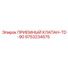 9753234575 ПРИЕМНЫЙ КЛАПАН-TD-90 Epiroc