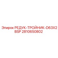2810650802 РЕДУК-ТРОЙНИК-D63X2BSP Epiroc