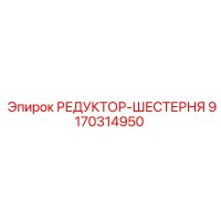 9170314950 РЕДУКТОР-ШЕСТЕРНЯ Epiroc