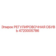 4720005786 РЕГУЛИРОВОЧНАЯ ОБУВЬ Epiroc
