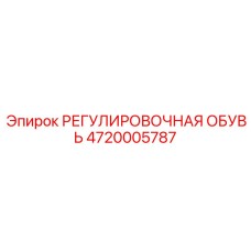 4720005787 РЕГУЛИРОВОЧНАЯ ОБУВЬ Epiroc