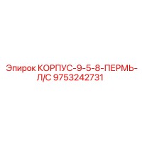 9753242731 КОРПУС-9-5-8-ПЕРМЬ-Л/С Epiroc