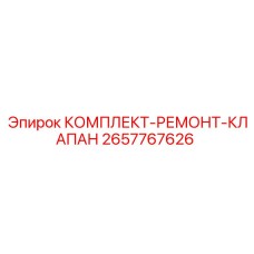 Комплект для ремонта клапанов бурового оборудования 2657767626