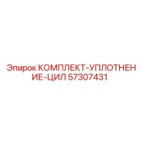 57307431 КОМПЛЕКТ-УПЛОТНЕНИЕ-ЦИЛ Эпирок