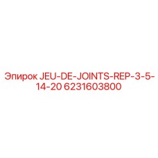 6231603800 JEU-DE-JOINTS-REP-3-5-14-20 Epiroc