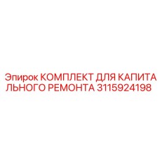3115924198 КОМПЛЕКТ ДЛЯ КАПИТАЛЬНОГО РЕМОНТА | Epiroc