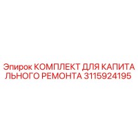 3115924195 КОМПЛЕКТ ДЛЯ КАПИТАЛЬНОГО РЕМОНТА | Epiroc