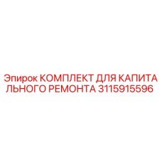 3115915596 КОМПЛЕКТ ДЛЯ КАПИТАЛЬНОГО РЕМОНТА by Epiroc