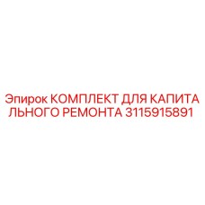 3115915891 КОМПЛЕКТ ДЛЯ КАПИТАЛЬНОГО РЕМОНТА Epiroc
