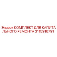 3115916791 КОМПЛЕКТ ДЛЯ КАПИТАЛЬНОГО РЕМОНТА Эпирок