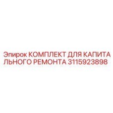 3115923898 КОМПЛЕКТ ДЛЯ КАПИТАЛЬНОГО РЕМОНТА Epiroc