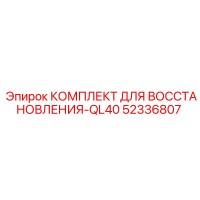52336807 КОМПЛЕКТ ДЛЯ ВОССТАНОВЛЕНИЯ-QL40 Epiroc