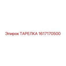 1617170500 ТАРЕЛКА Epiroc