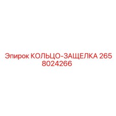 2658024266 КОЛЬЦО-ЗАЩЕЛКА Epiroc