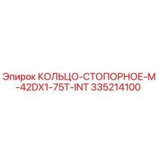 335214100 КОЛЬЦО-СТОПОРНОЕ M-42DX1-75T-INT Epiroc