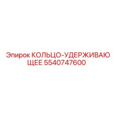 5540747600 КОЛЬЦО-УДЕРЖИВАЮЩЕЕ Epiroc