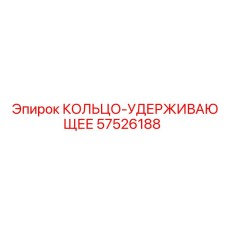57526188 КОЛЬЦО-УДЕРЖИВАЮЩЕЕ Epiroc