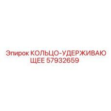 57932659 КОЛЬЦО-УДЕРЖИВАЮЩЕЕ Epiroc