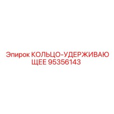 95356143 КОЛЬЦО-УДЕРЖИВАЮЩЕЕ Эпирок