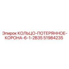 51984235 КОЛЬЦО-ПОТЕРЯННОЕ-КОРОНА-6-1-2B35 Epiroc