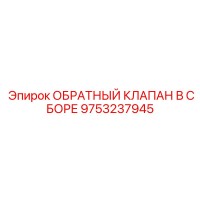 9753237945 ОБРАТНЫЙ КЛАПАН В СБОРЕ Epiroc