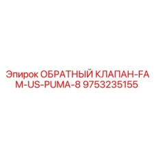 9753235155 ОБРАТНЫЙ КЛАПАН-FAM-US-PUMA-8 Epiroc