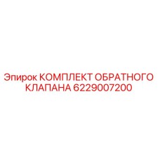 6229007200 КОМПЛЕКТ ОБРАТНОГО КЛАПАНА Epiroc